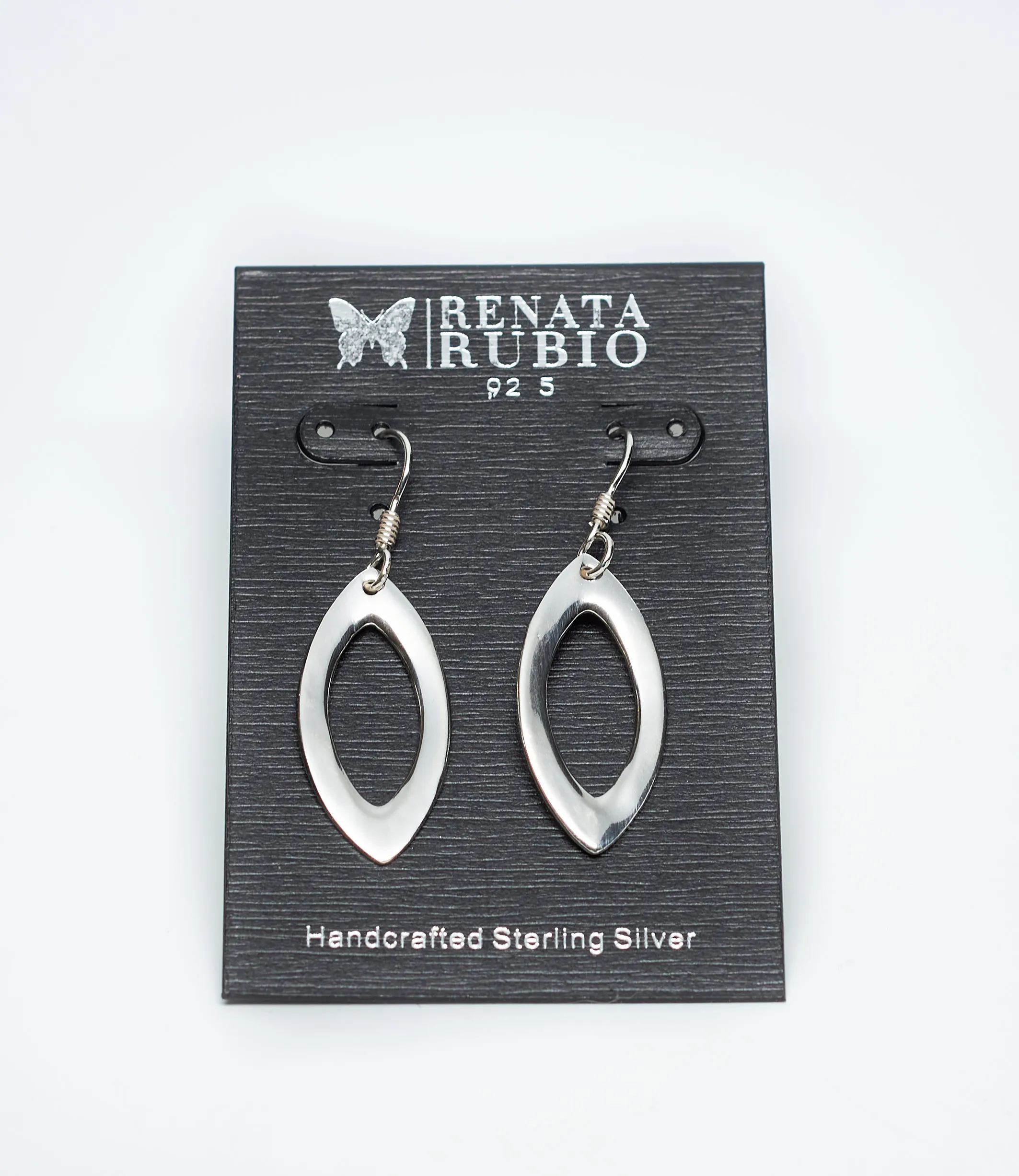 Marquise Sterling Silver Dangle Earrings