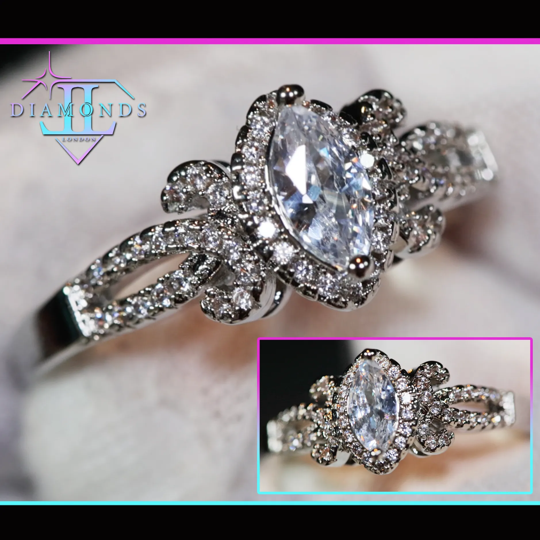 Marquise Wedding Ring | Marquise Diamond Engagement Ring