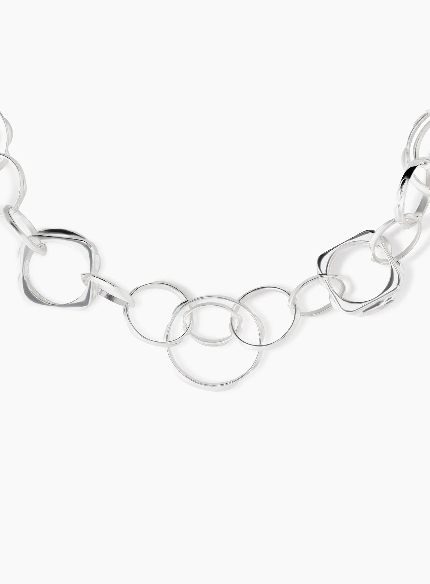 Maxi Silver Modular Necklace