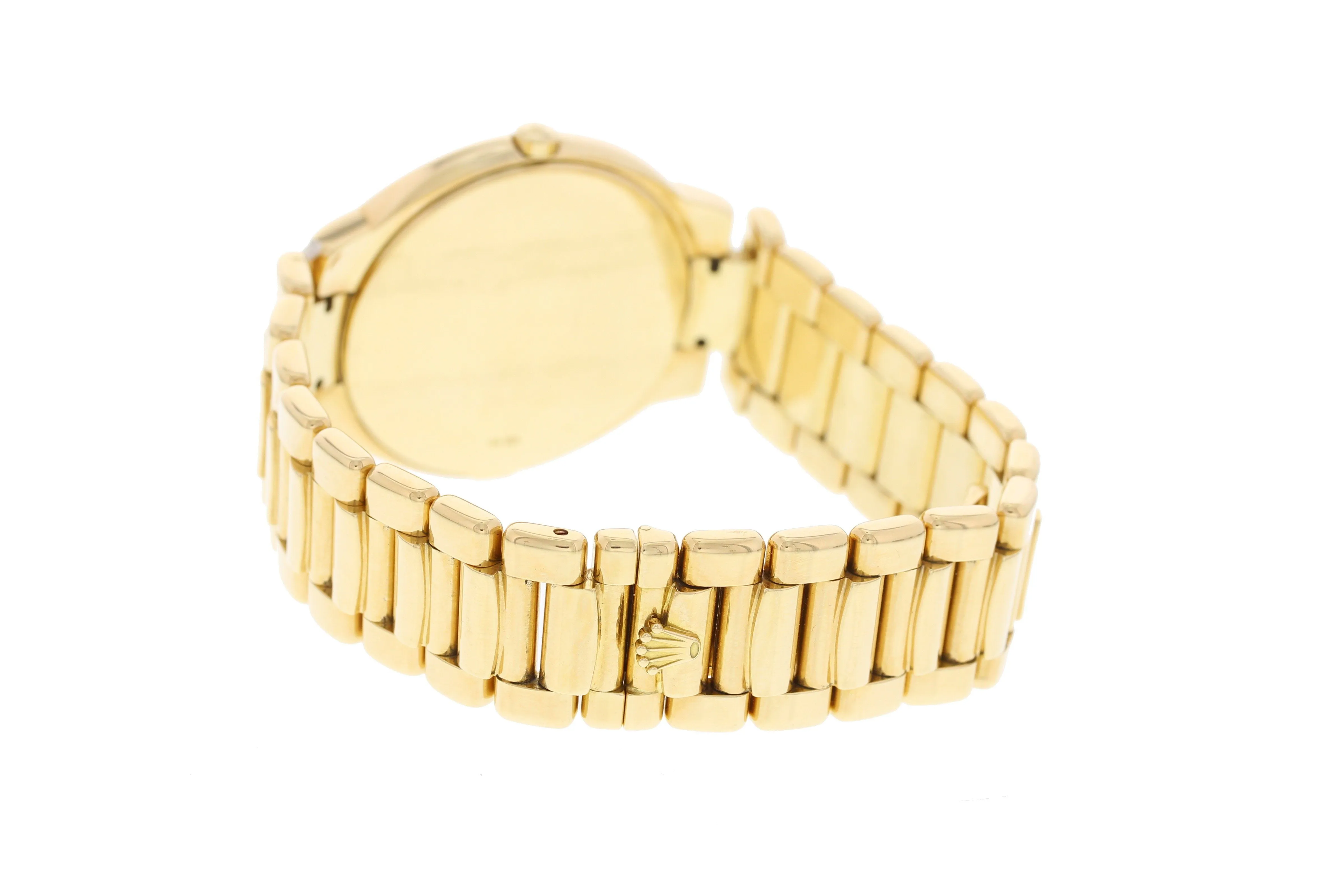 Men's Rolex Cellini 18K YG & Diamonds 6663