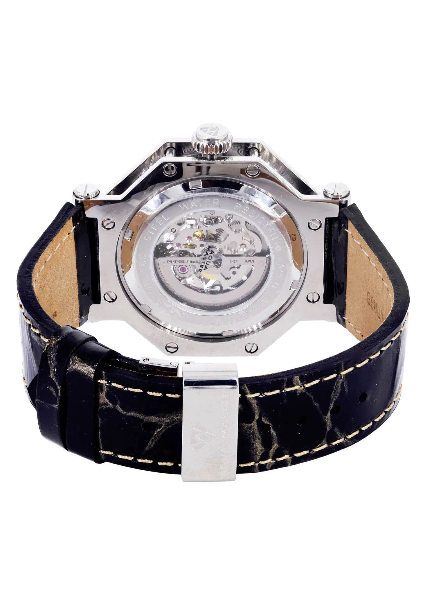 Mens White Gold Tone Diamond Watch | Appx. 1.02 Carats