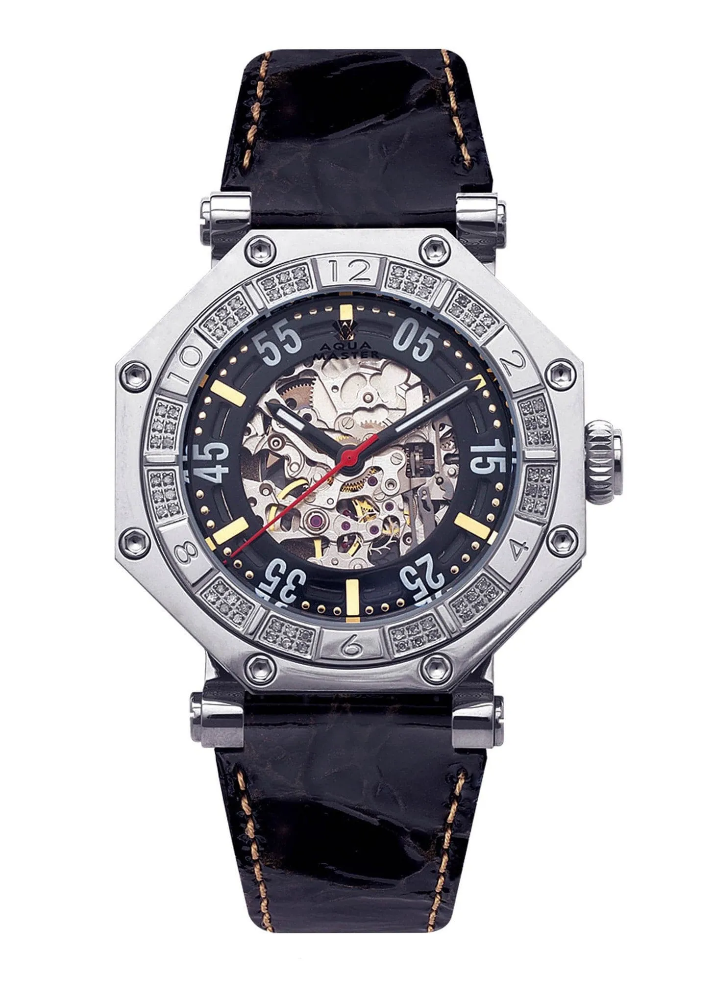 Mens White Gold Tone Diamond Watch | Appx. 1.02 Carats