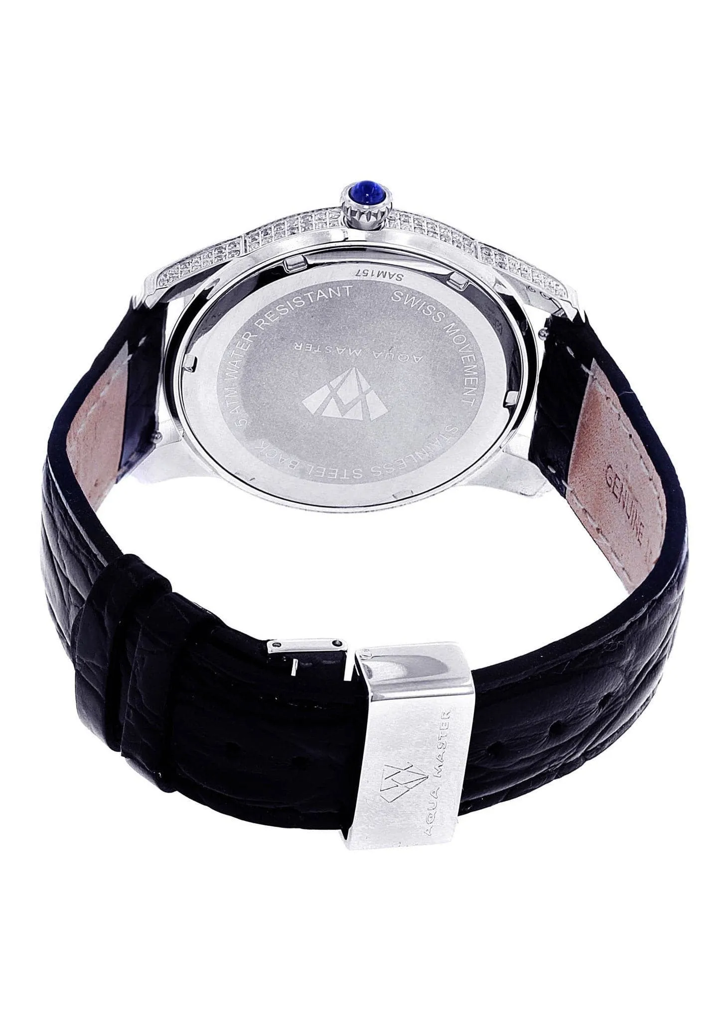 Mens White Gold Tone Diamond Watch | Appx. 1.71 Carats