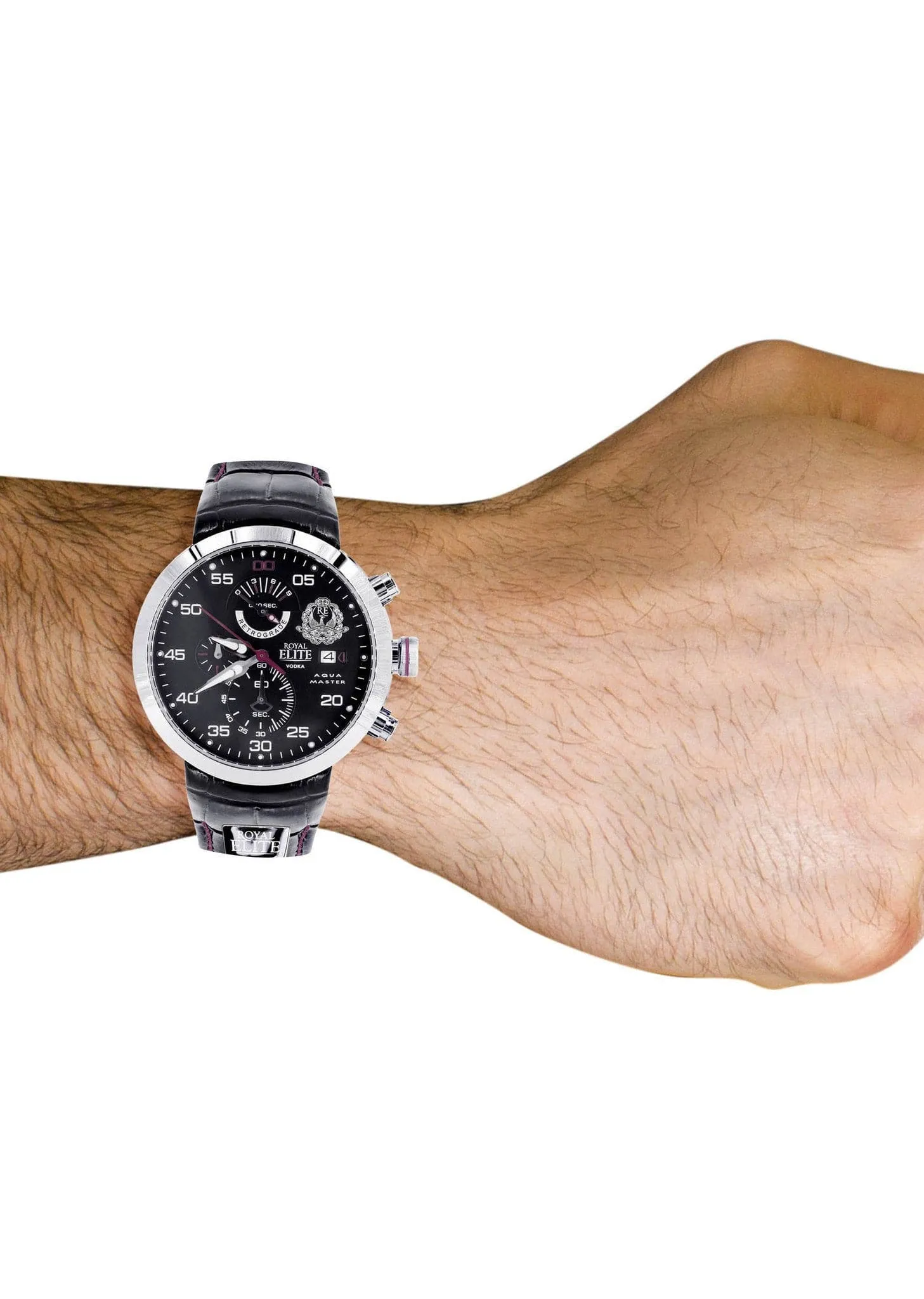 Mens White Gold Tone Watch