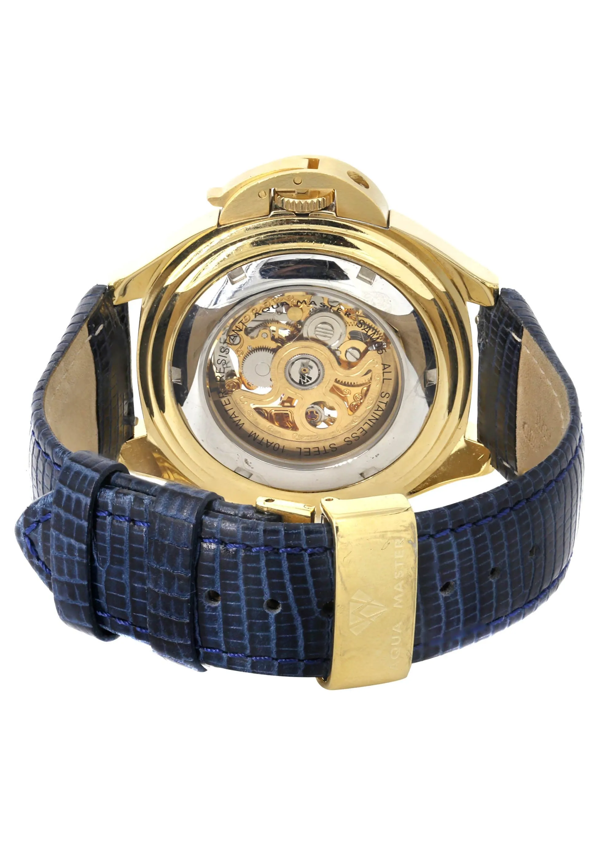 Mens Yellow Gold Tone Diamond Watch | Appx. 5 Carats