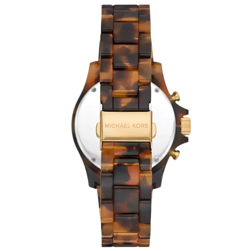 Michael Kors Everest Chronograph Ladies Tortoise Acetate Watch