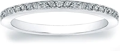 Micro-Pave Set Diamond Wedding Band
