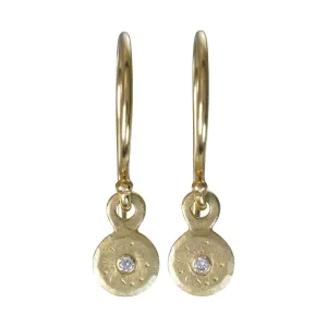 Mini Treasure Coin Dangle Earrings