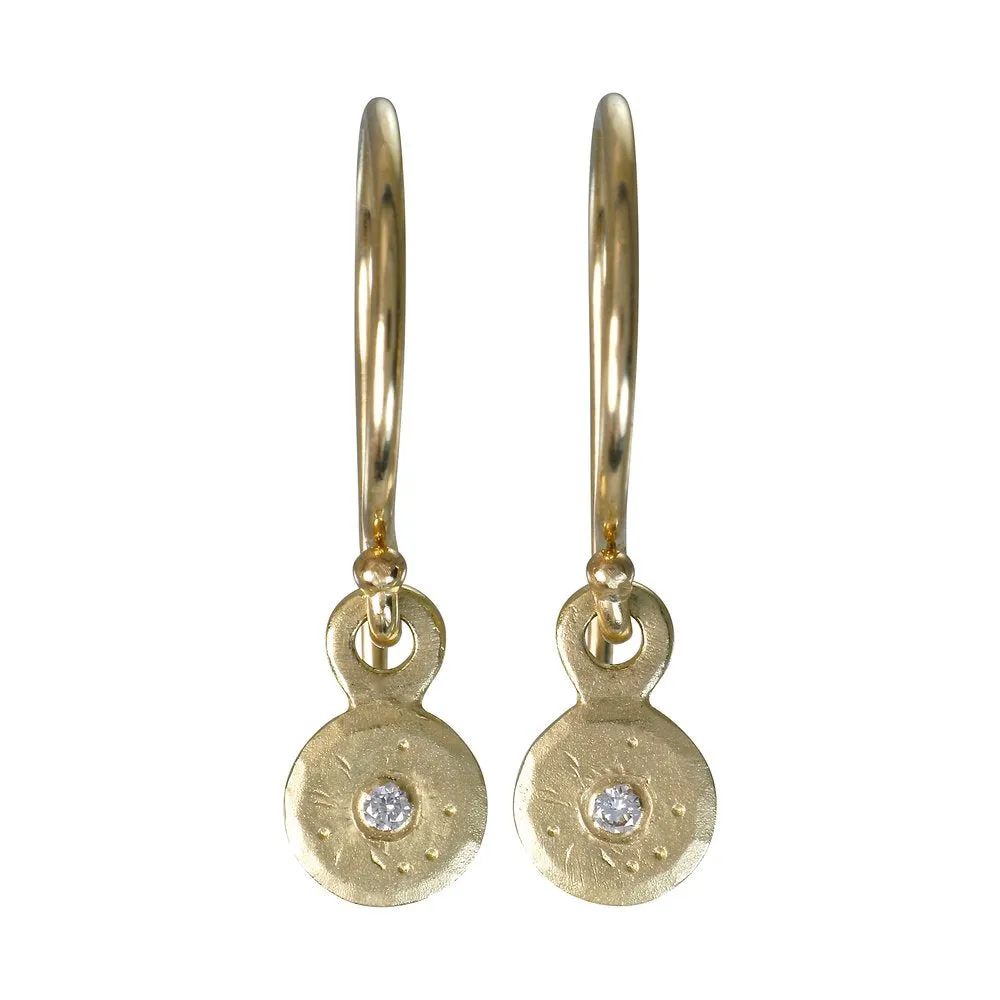 Mini Treasure Coin Dangle Earrings