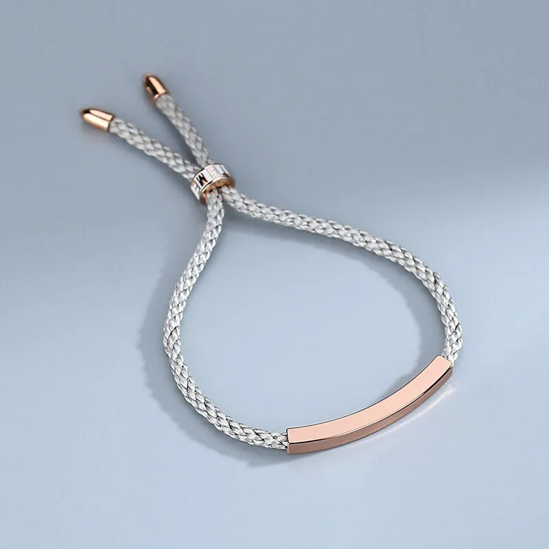 Minimalist Braided Couple Bracelets