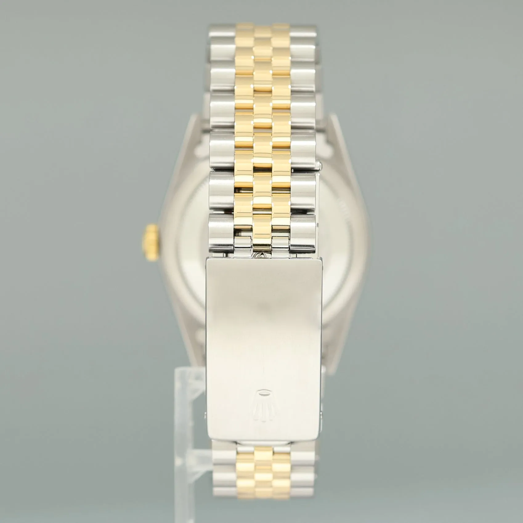 MINT Rolex DateJust 16233 Two Tone Yellow Gold Jubilee Champagne Diamond Watch