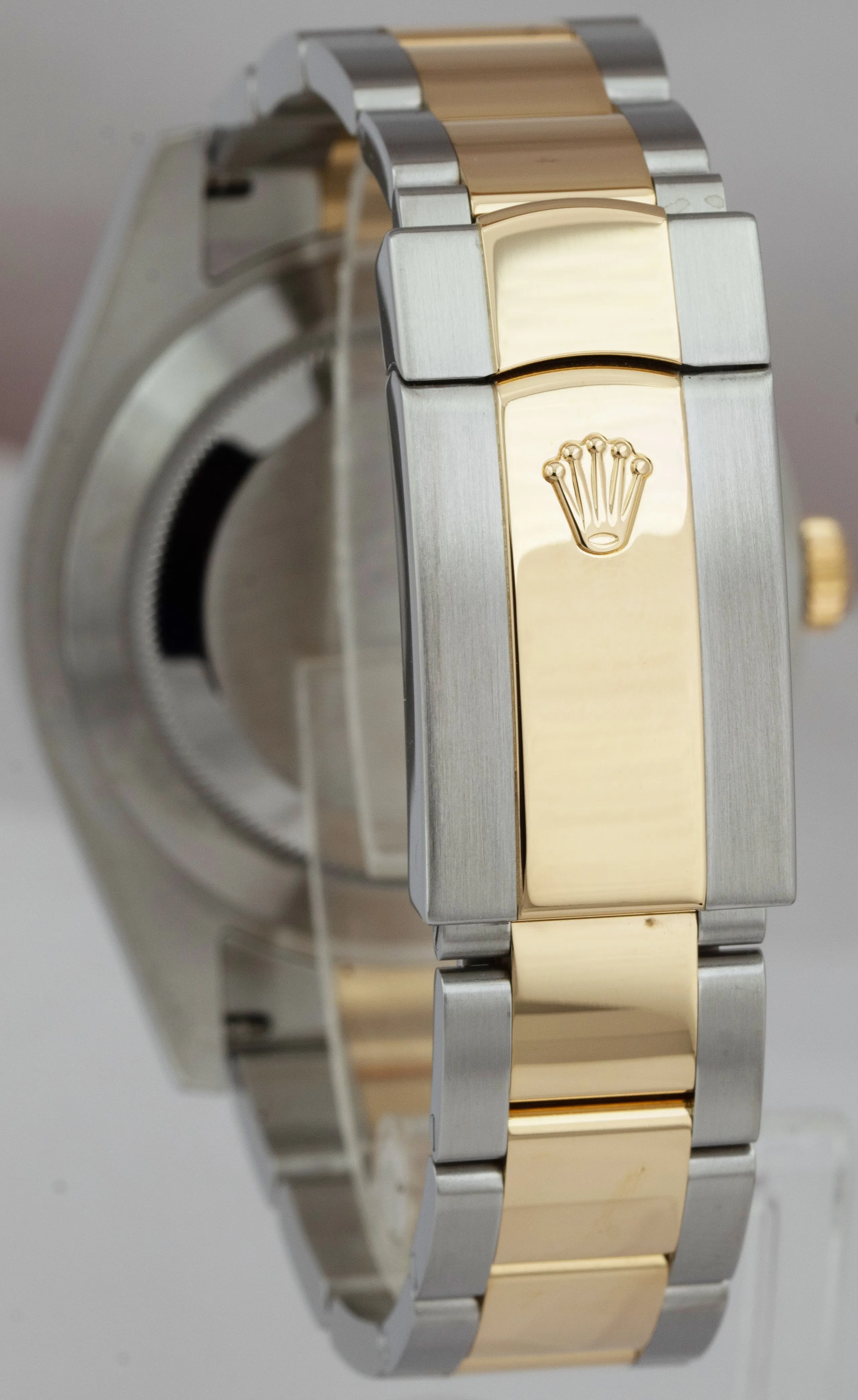 MINT Rolex Datejust II 2 Silver Ivory DIAMOND Two-Tone Gold 41mm Watch 116333