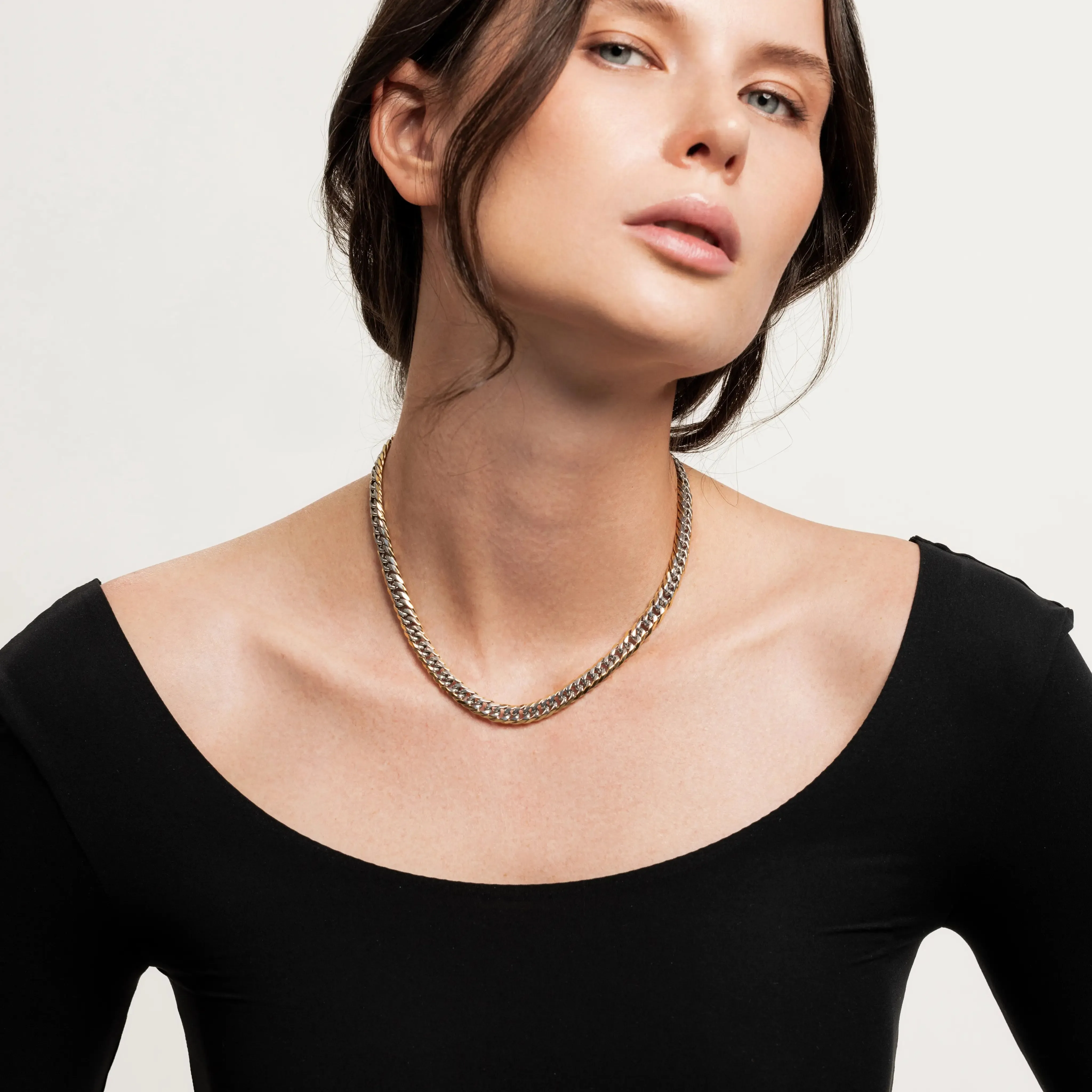 MIX CHAIN THIN NECKLACE