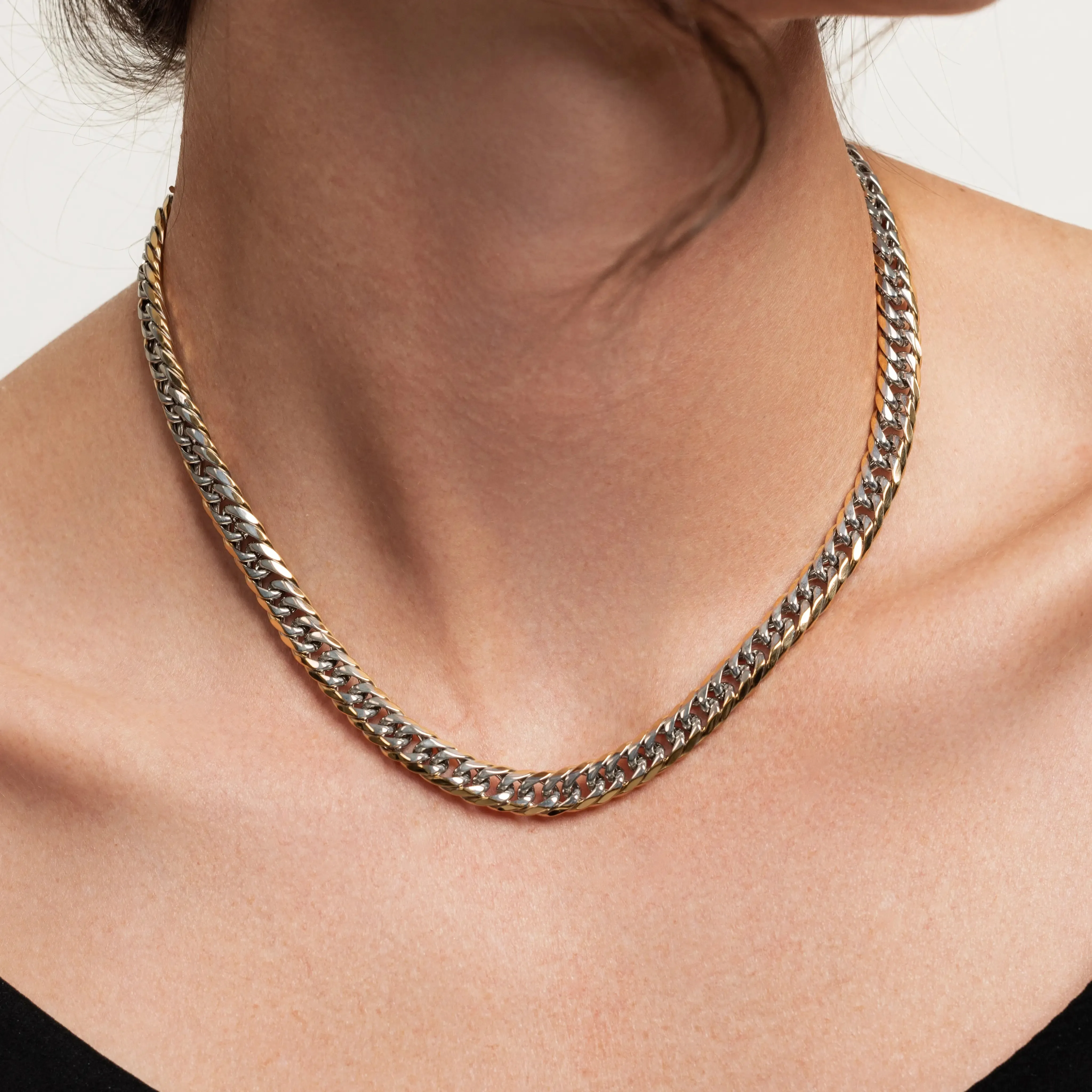 MIX CHAIN THIN NECKLACE