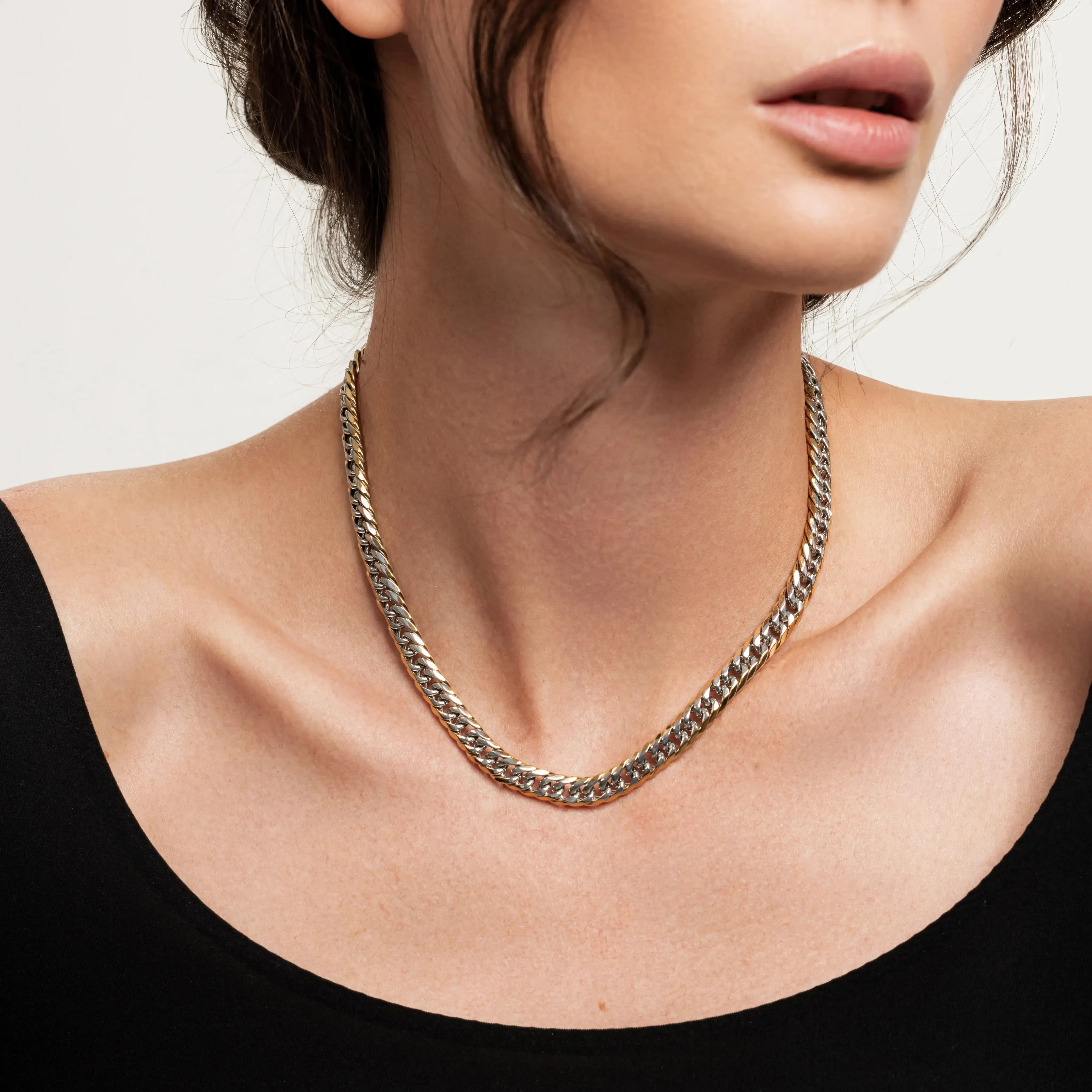 MIX CHAIN THIN NECKLACE