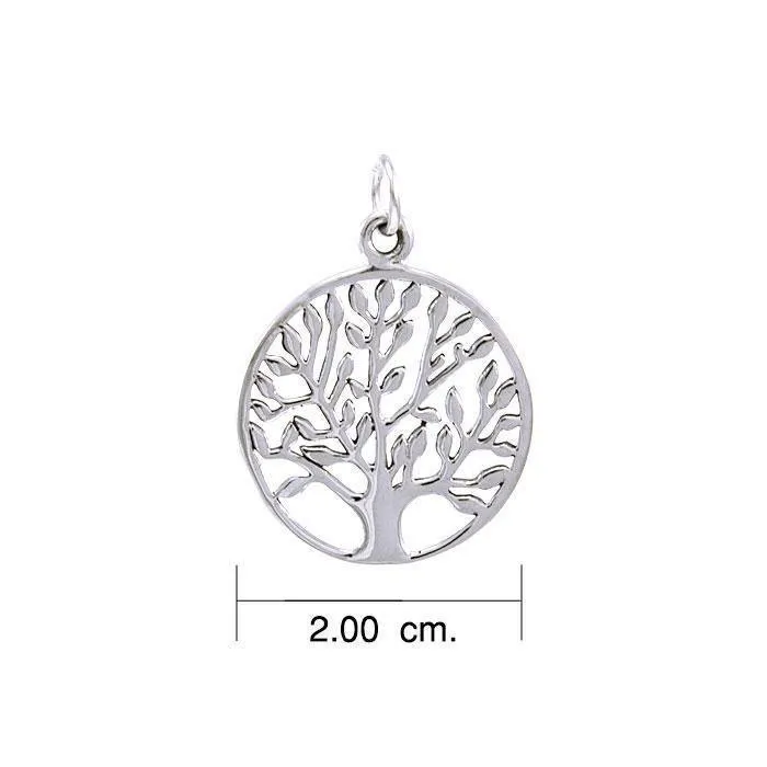 Modern Tree of Life Silver Charm TCM462