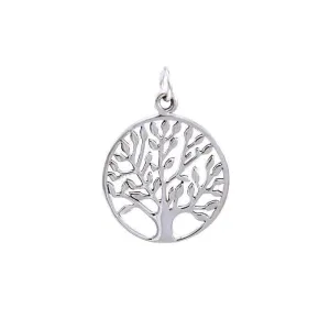 Modern Tree of Life Silver Charm TCM462