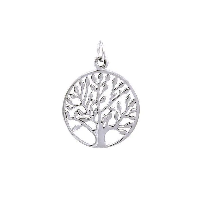 Modern Tree of Life Silver Charm TCM462