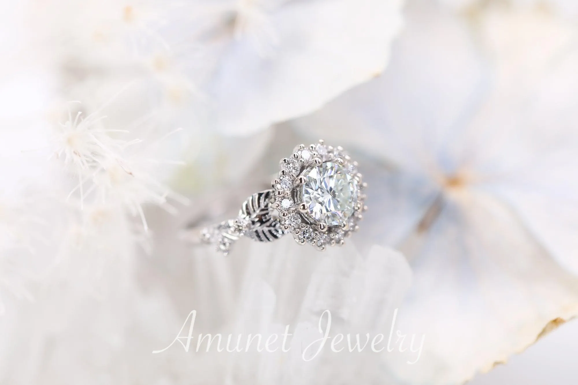 Moissanite engagement ring,  engagement ring