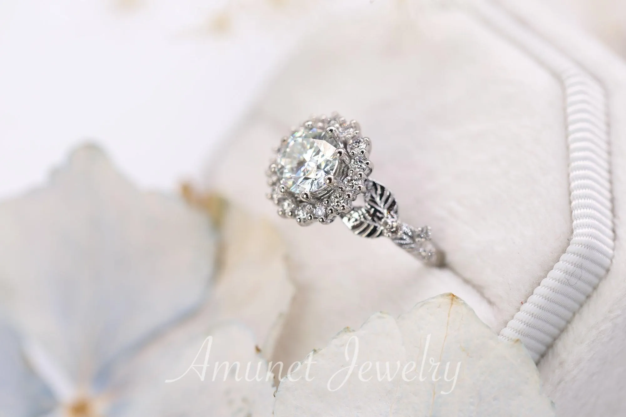 Moissanite engagement ring,  engagement ring