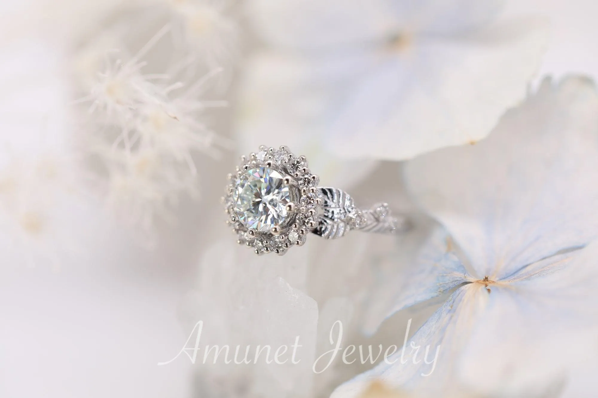 Moissanite engagement ring,  engagement ring