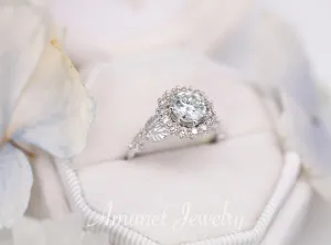 Moissanite engagement ring,  engagement ring