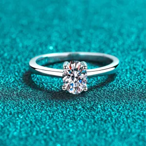 Moissanite Wedding Oval Cut Statement Ring-RM066