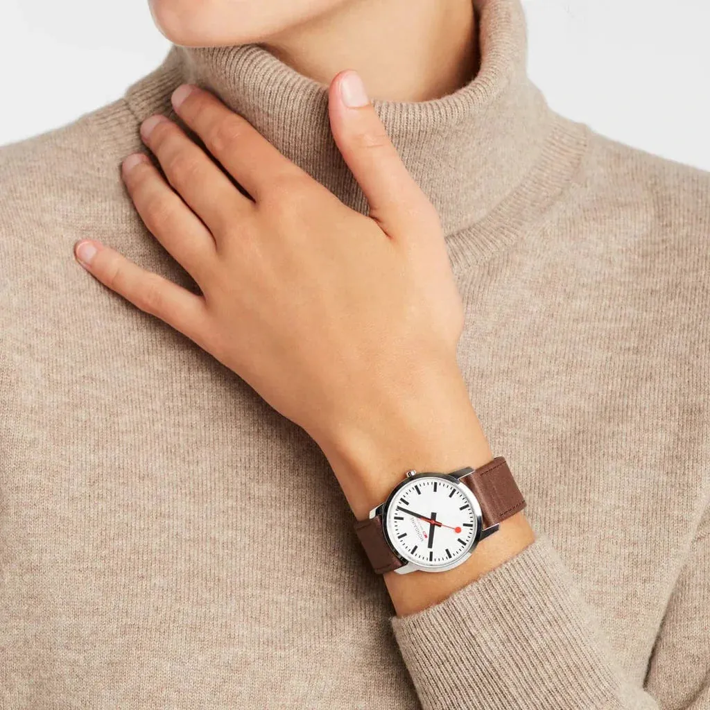 Mondaine Simply Elegant Ladies Brown Watch A400.30351.12SBG