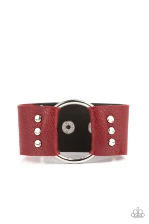 Moto Mayhem Red Paparazzi Bracelet