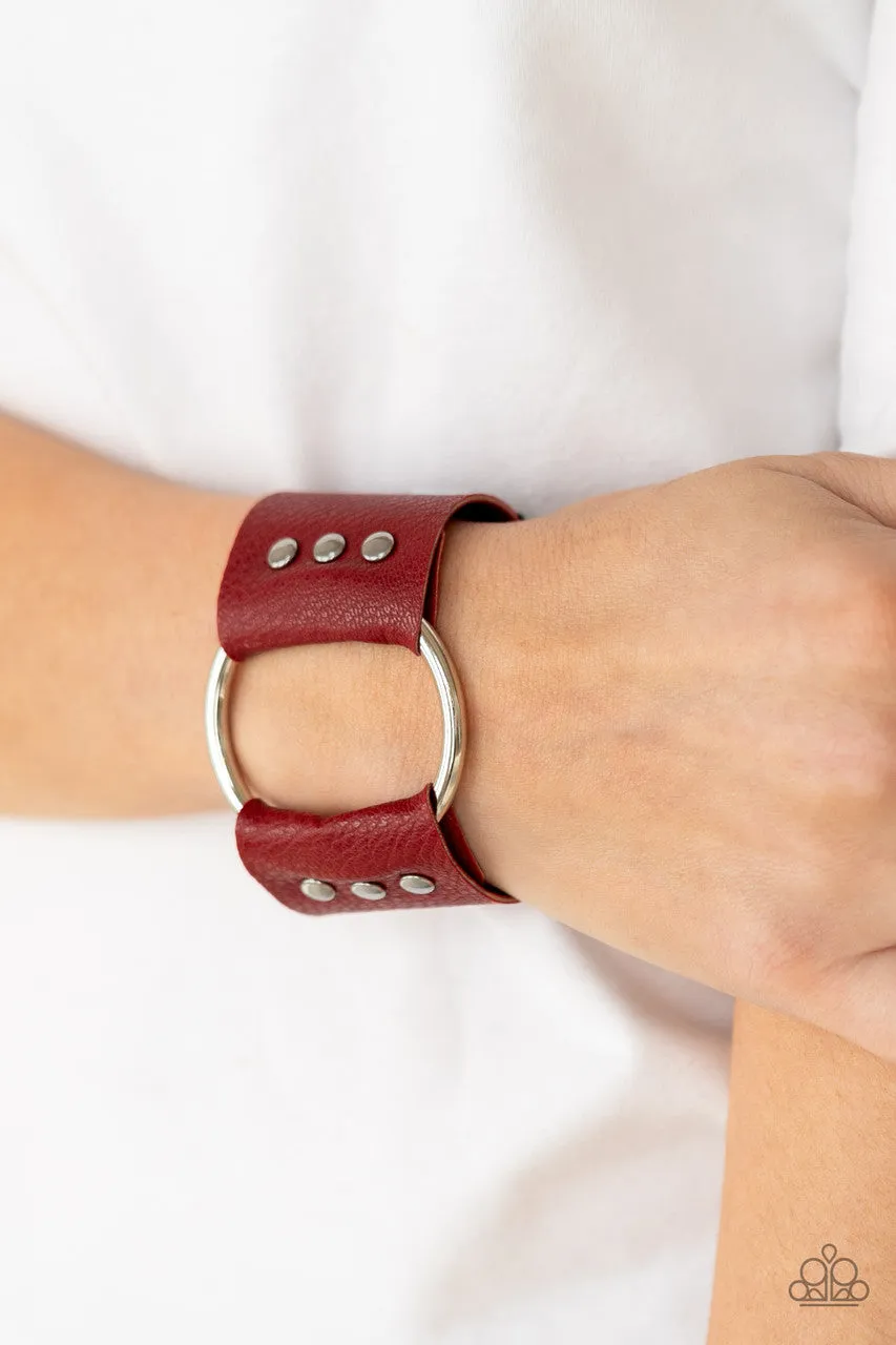 Moto Mayhem Red Paparazzi Bracelet