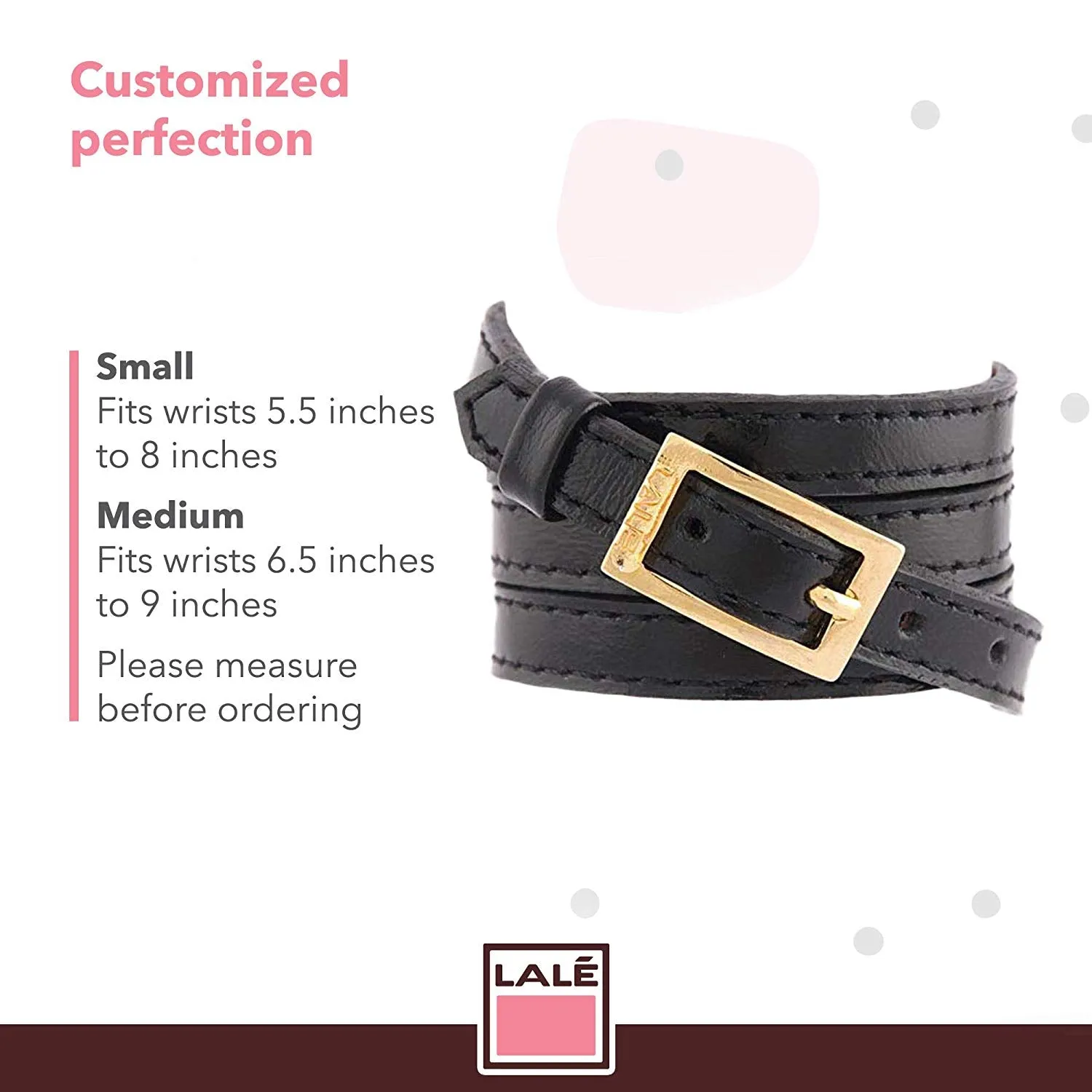 Multi wrap Black Leather Bracelet