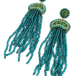 My Doris Jellyfish Drop Beaded Earrings