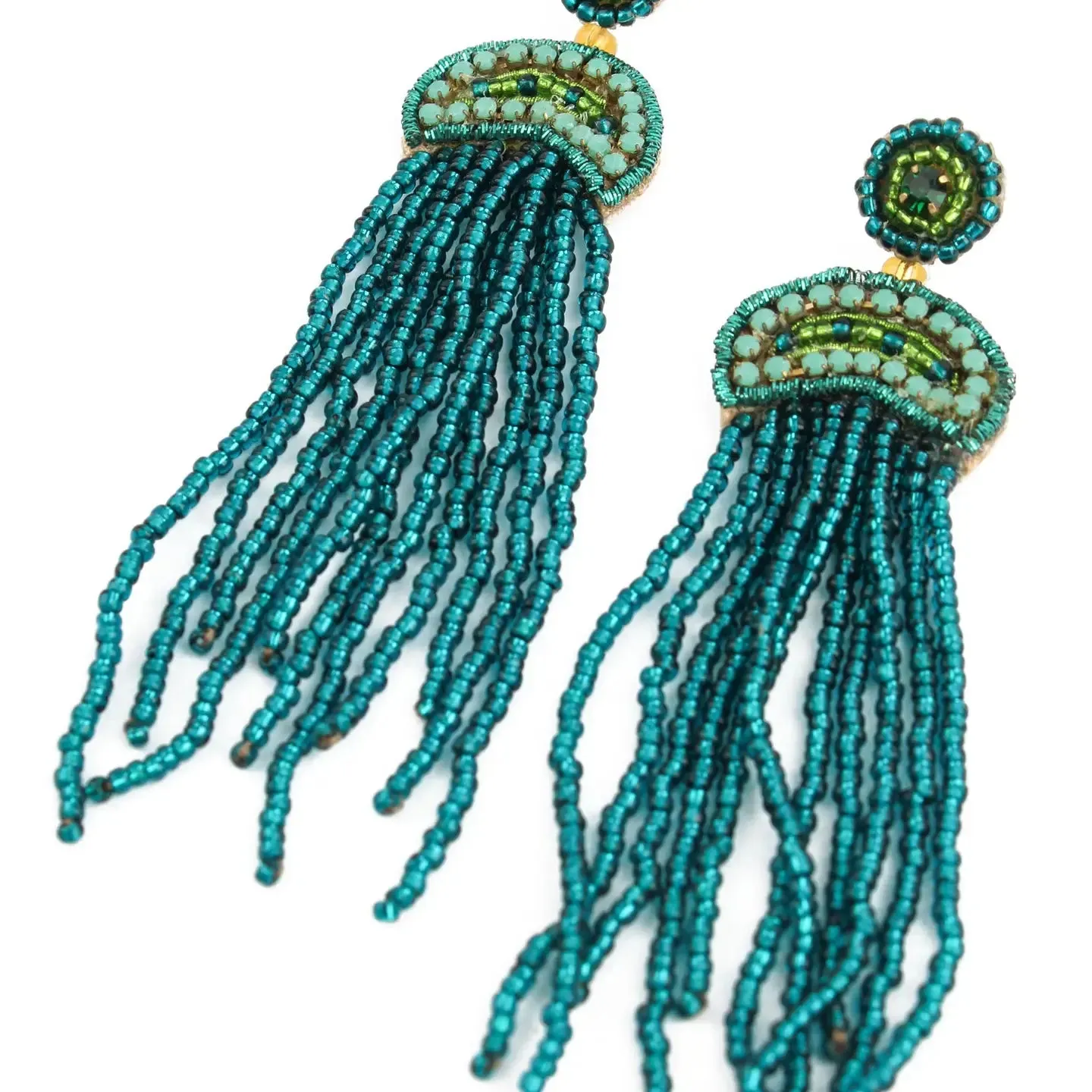 My Doris Jellyfish Drop Beaded Earrings