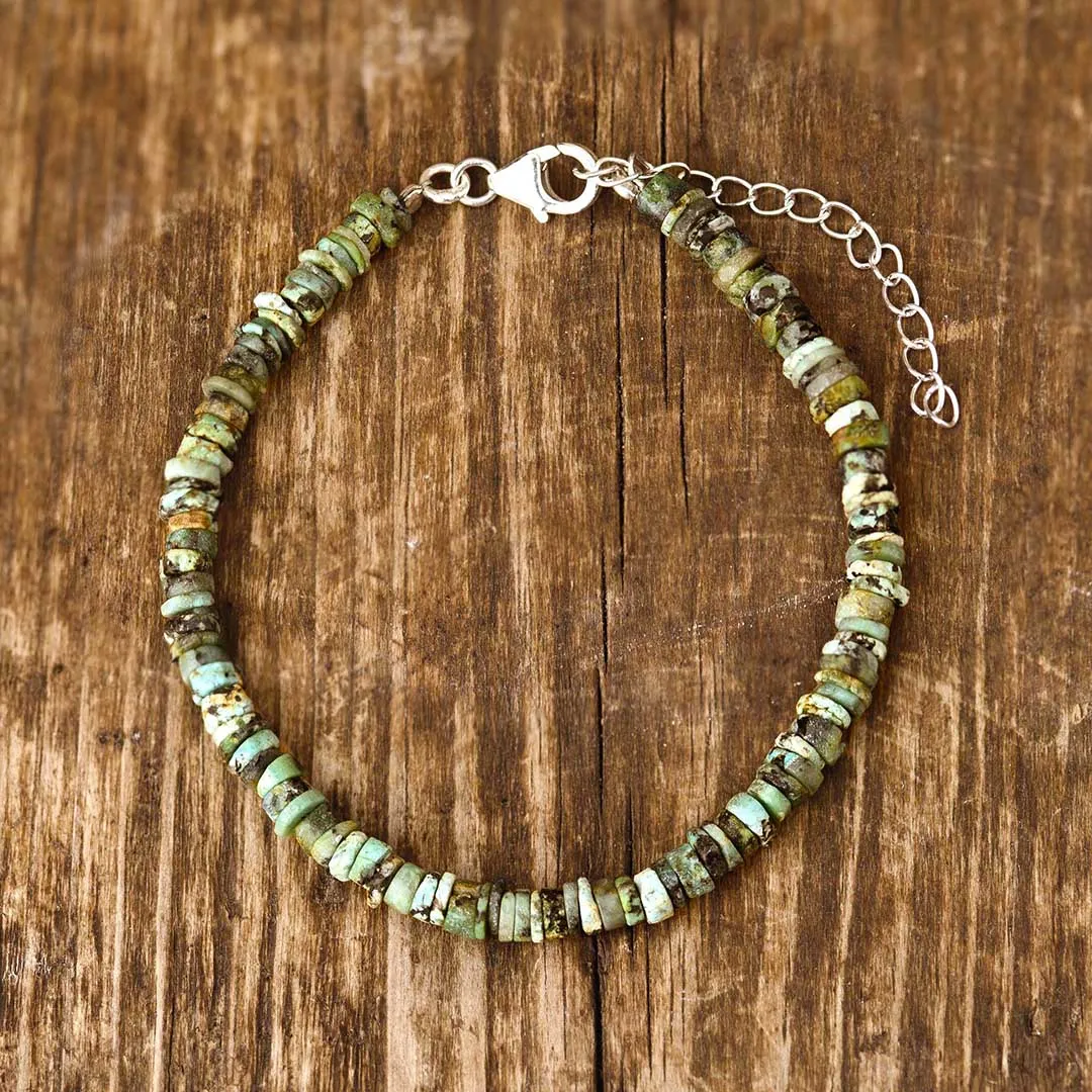 Natural Turquoise Beaded Bracelet
