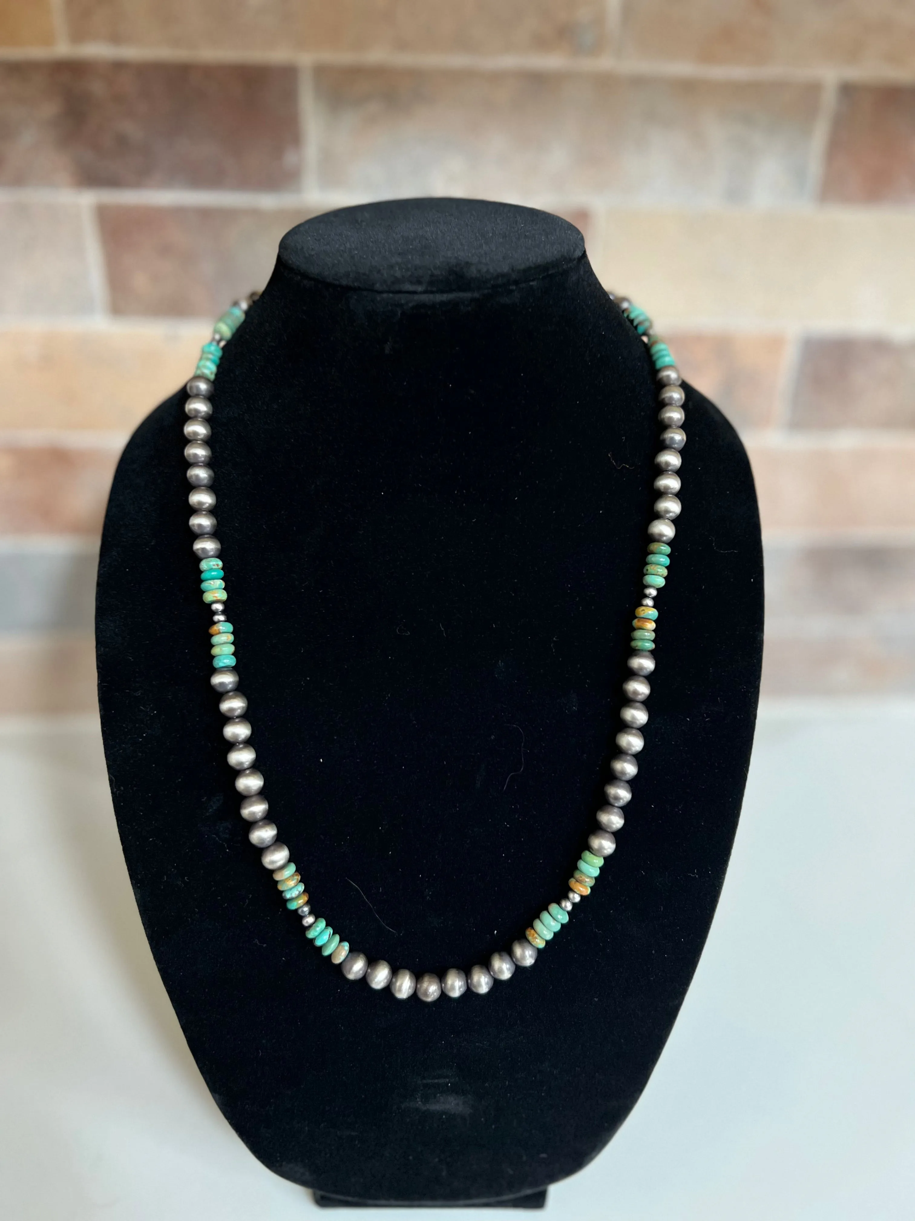 Navajo Pearls with Royal Beauty Turquoise