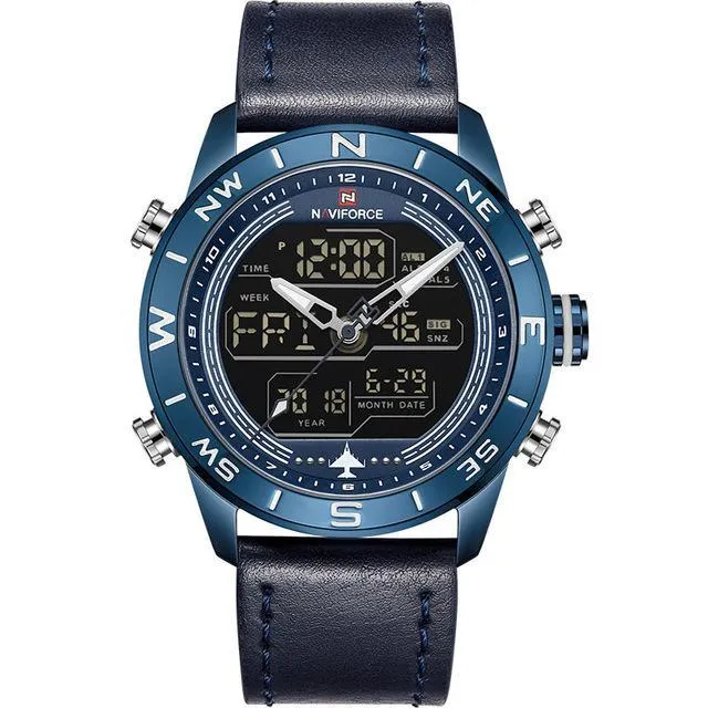 NAVIFORCE Jupiter™ Tactical Water Resistant Analog & Digital Hand Watch