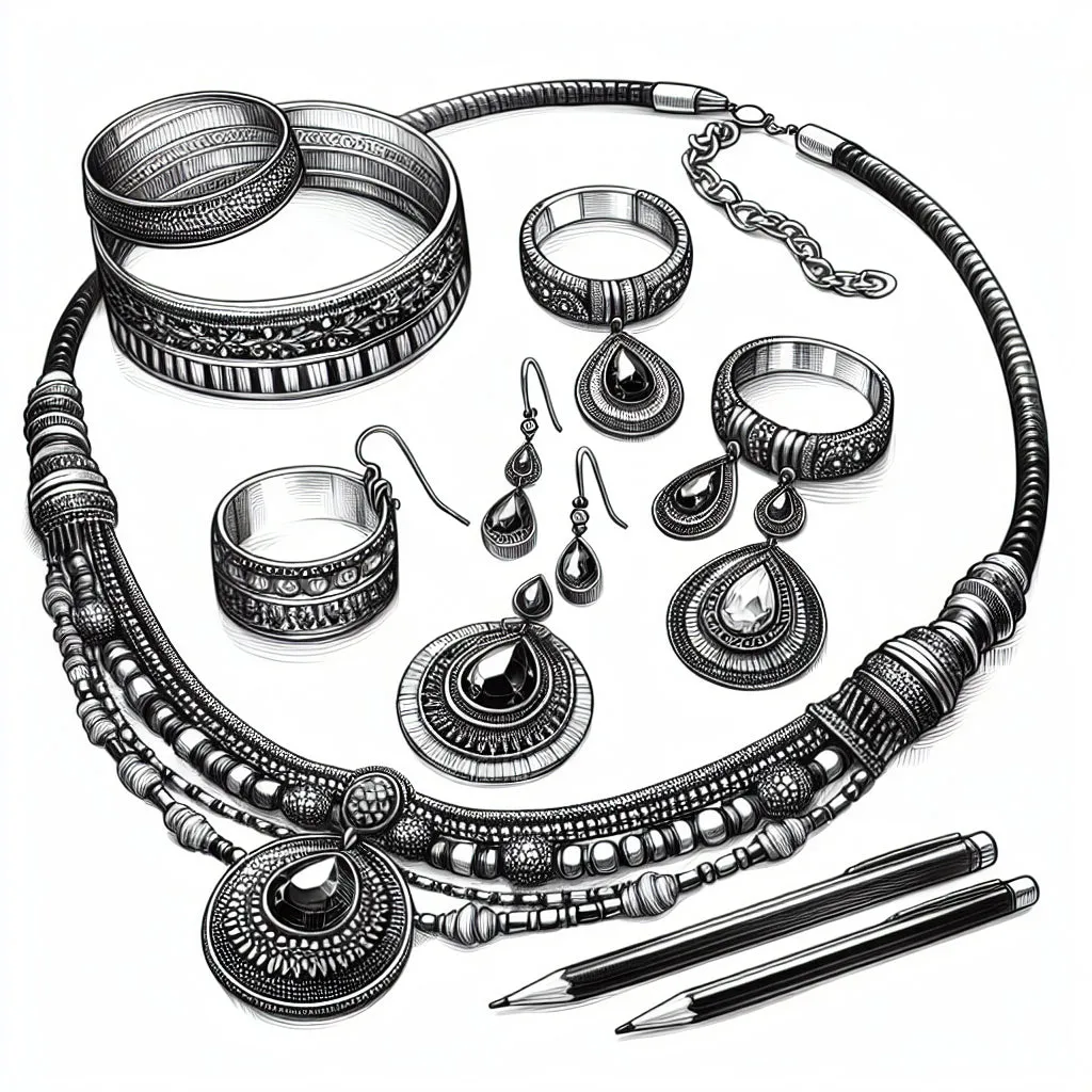 necklaces earrings bracelets rings