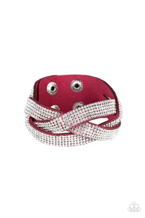 Nice Girls Finish Last - Pink Wrap Bracelet