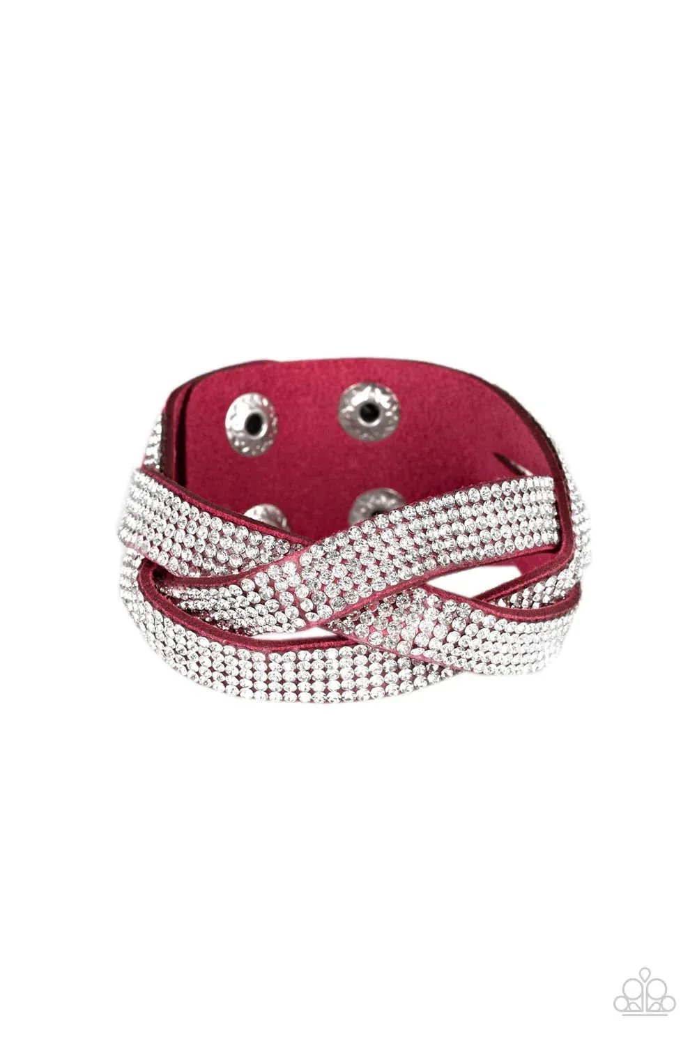 Nice Girls Finish Last - Pink Wrap Bracelet
