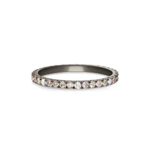 Night Sky Eternity Ring - Pink, Gray & White Diamonds