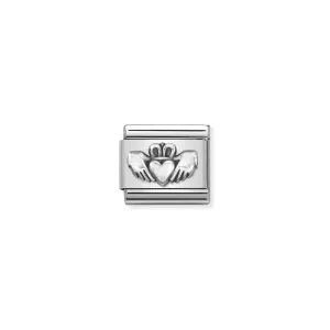 Nomination Composable Link Claddagh, Silver