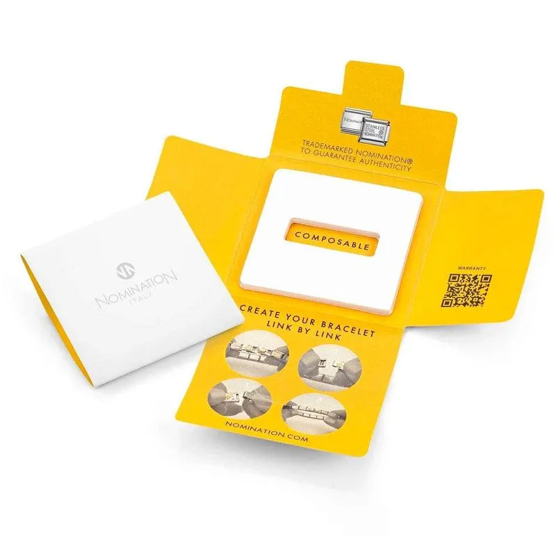 Nomination Composable Link Letter Y, Silver