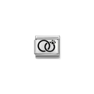 Nomination Composable Link Wedding Rings, Silver