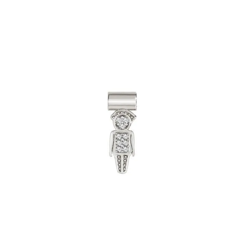 Nomination SeiMia Pendant, Pave Dad, Silver