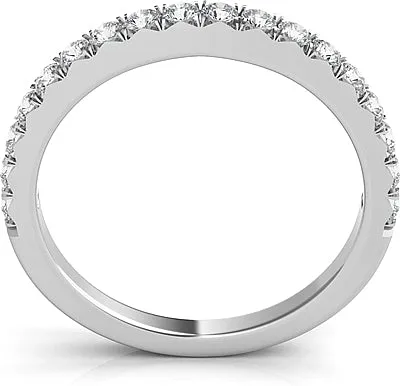 Nouveau Pave Diamond Wedding Band