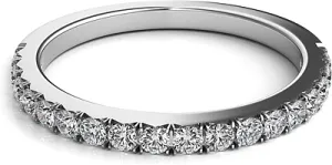 Nouveau Pave Diamond Wedding Band