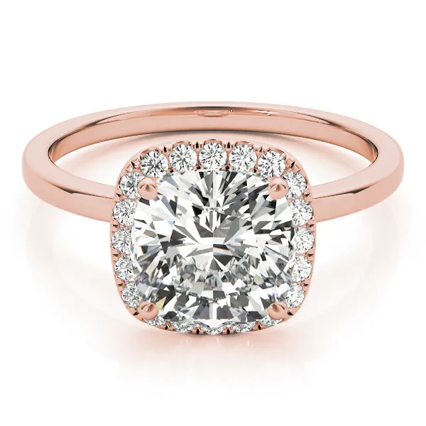Nouvelle Kelly Halo Engagement Ring