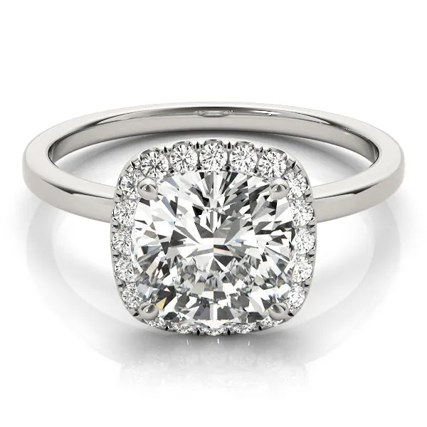 Nouvelle Kelly Halo Engagement Ring