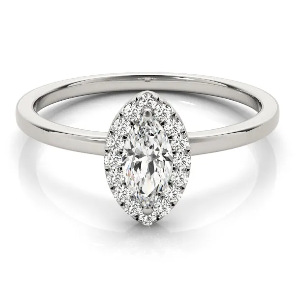 Nouvelle Kelly Halo Engagement Ring