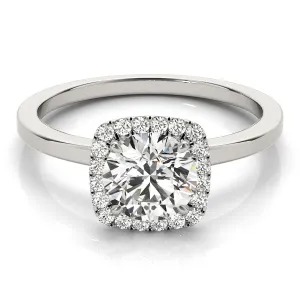 Nouvelle Kelly Halo Engagement Ring